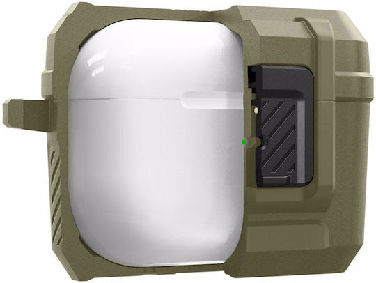 Spigen ACS05911 Plastic Case with Keychain Vintage Khaki for Apple AirPods Pro