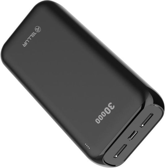 Tellur PBC303 Power Bank 30000mAh cu 2 Porturi USB-A și 2 Porturi USB-C Negru