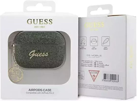 Guess Charm Collection Θήκη Σιλικόνης Khaki για Apple AirPods Pro