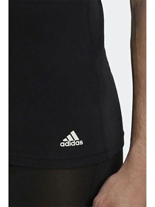 Active Flex Cotton Men's Undershirts Sleeveless in Black Color 2Pack