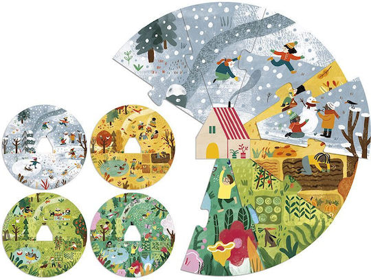 Holz Kinderpuzzle A Home for Nature 4 Layer Seasons für 5+ Jahre+ Jahre 10pcs Londji