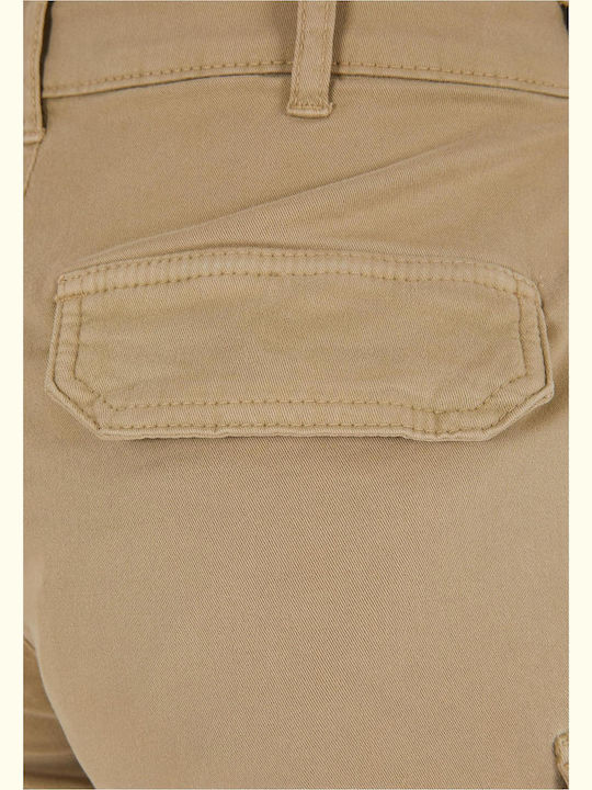 TB3431 Women's High-waisted Shorts Beige