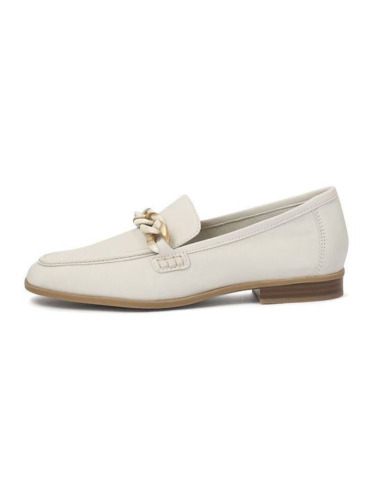 Clarks Sarafyna Iris Leather Women's Moccasins in White Color