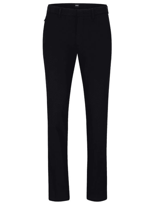 Kaito1_t Trousers Chino Elastic in Slim Fit Black