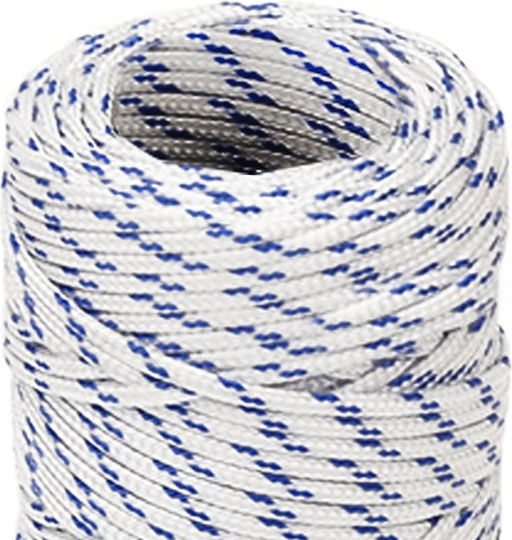 vidaXL Rope Knitted 2mm White