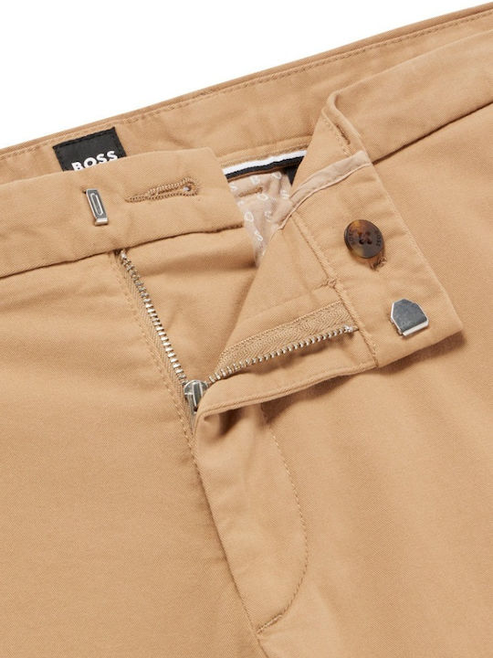 Kaito1 Herrenhosen Chinos Elastisch Schlank Passform Beige