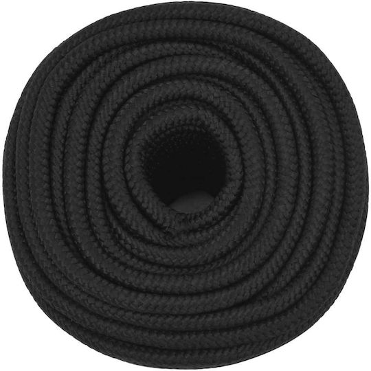 vidaXL Rope Knitted 12mm Black