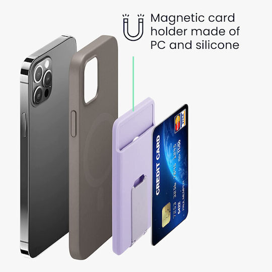 KWmobile MagSafe Θήκη Καρτών 12 Series / iPhone 13 Series / iPhone 14 Series Light Lavender