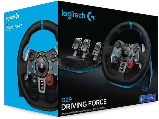Logitech G29 Driving Force Τιμονιέρα με Πετάλια για PC / PS3 / PS4 / PS5 με 900° Περιστροφής