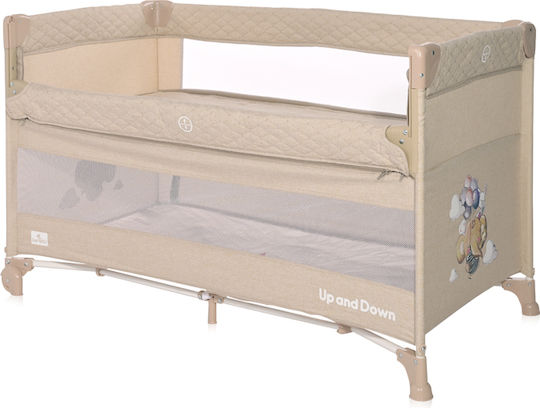 Lorelli Up & Down Flying Friends Playpen 2 Levels Beige 125x65cm