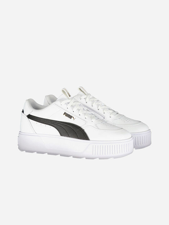 Puma Karmen Rebelle Damen Flatforms Sneakers Weiß