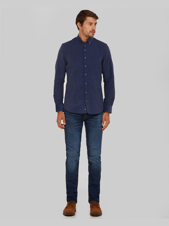 Button Down Modern Fit Shirt in Blue Kaiserhoff Blue BUTTON - DOWN MONOCHROME ALL DAY, CASUAL, BUSINESS