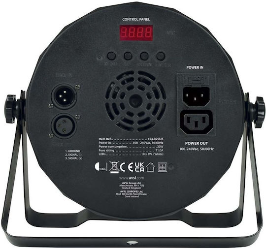 QTX Sound Φωτορυθμικό LED PAR PAR100 Ψυχρό Λευκό