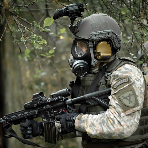 Granberg Kevlar Military Gloves Made of Goat Leather in Black Color