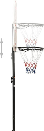 vidaXL Adjustable Baskelball Hoop with Stand 216-250cm