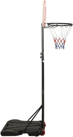 vidaXL Adjustable Baskelball Hoop with Stand 216-250cm