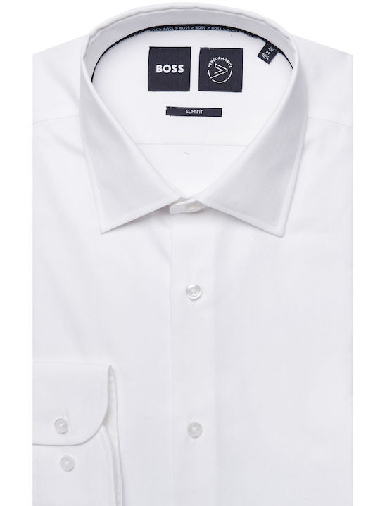 Hugo Boss Men's Shirt Long Sleeve White