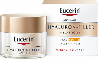 Eucerin Filler + Elasticity fără culoare Hidratantă & Anti-îmbătrânire Cremă Pentru Față cu SPF30 cu Acid Hialuronic 50ml