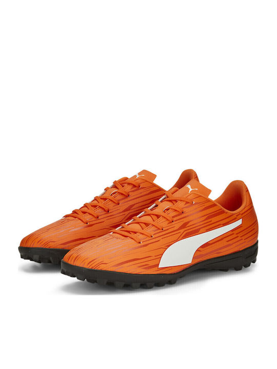 PUMA Rapido III Football Shoes with Molded Cleats Orange