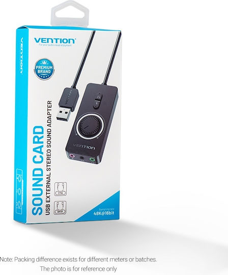 Vention Εξωτερική USB Κάρτα Ήχου 2.0 CDRBD