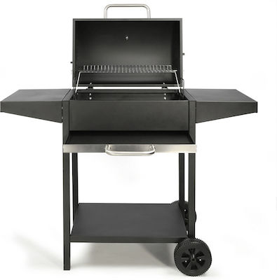 Livoo Charcoal Grill with Wheels and Side Surface 52.5x37cm