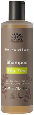 Urtekram Tea Tree Irritated Scalp Organic Shampoos Against Dry Skin for All Hair Types 250ml