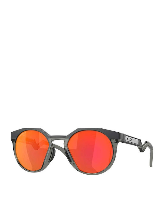 Oakley HSTN Men's Sunglasses with Black Plastic Frame and Red Lens OO9242-02