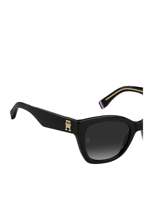 Tommy Hilfiger Women's Sunglasses with Black Plastic Frame and Black Gradient Lens TH1980/S 807/9O
