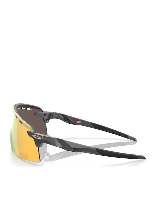 Oakley Encoder Strike Vented Γυαλιά Ηλίου με Μαύρο Σκελετό με Καθρέφτη Φακό OO9235-06