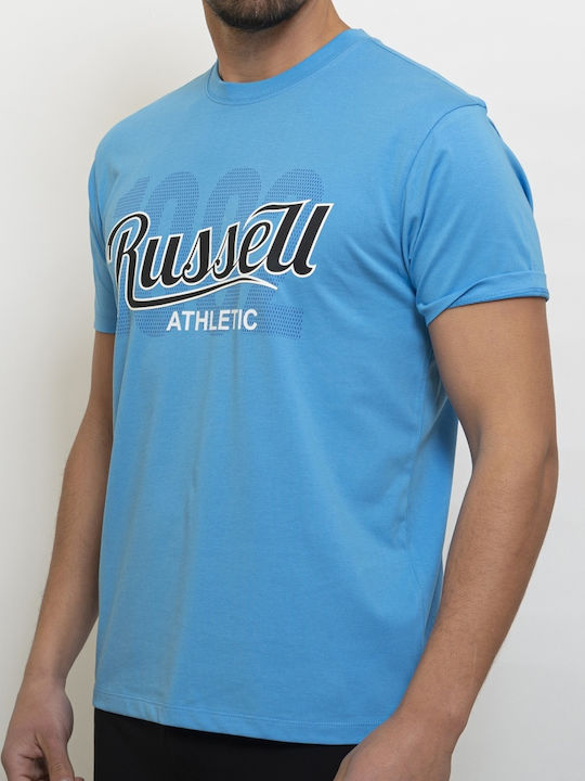 Russell Athletic T-shirt Bărbătesc cu Mânecă Scurtă Albastru deschis