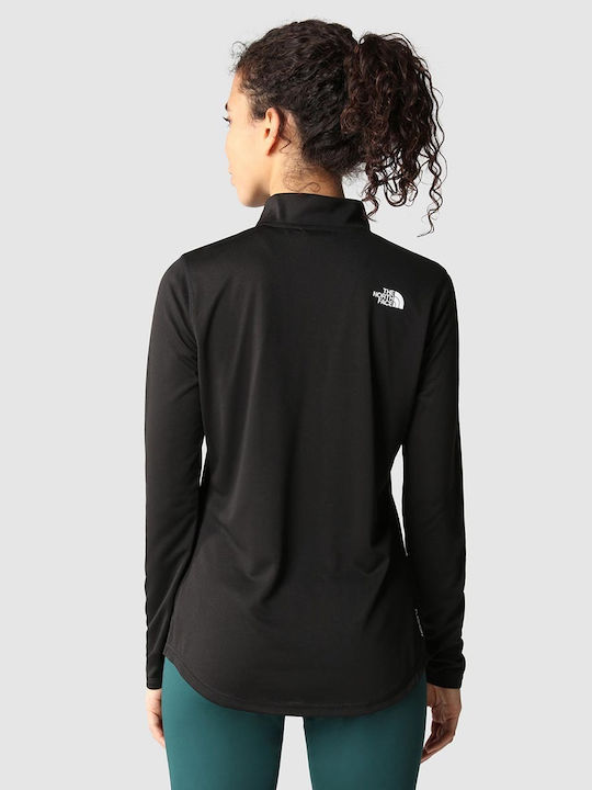 The North Face Bluză Sportivă pentru Femei Mânecă lungă Neagră