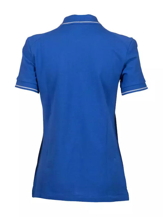 Arena Women's Athletic Cotton Blouse Short Sleeve Blue