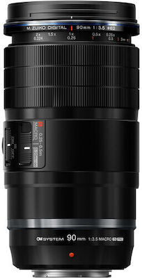 Olympus Full Frame Camera Lens Macro / Telephoto for Micro Four Thirds (MFT) Mount Black