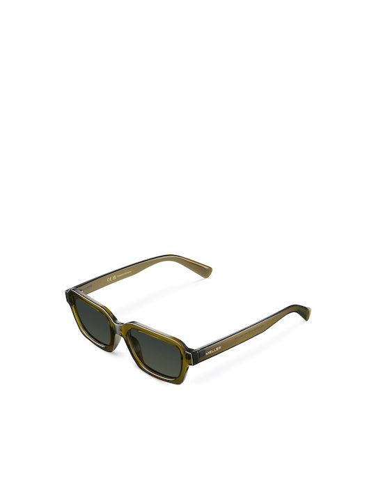 Meller Adisa Sunglasses with Ochre Olive Plastic Frame and Green Gradient Polarized Lens AD-OCHREOLI