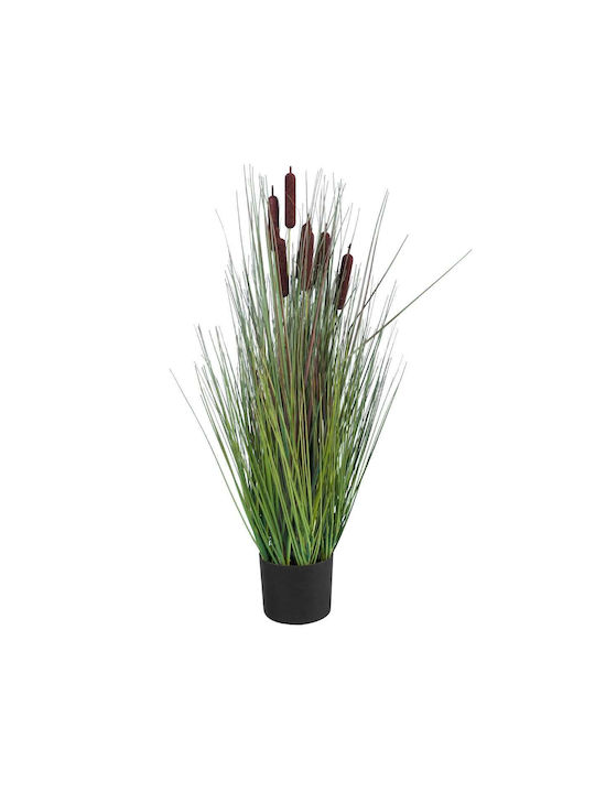 GloboStar Plantă Artificială în Ghiveci Typha Angustifolia Grass 90cm 1buc