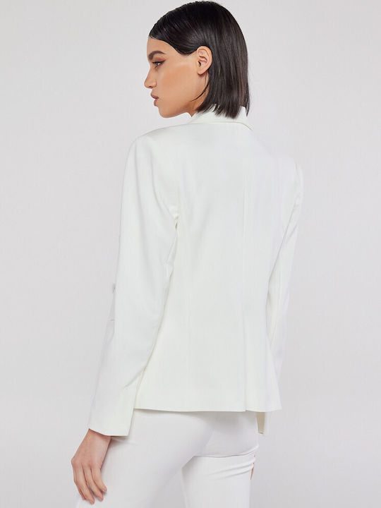 Mind Matter Women's Blazer White