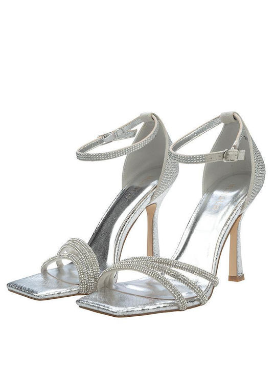 Menbur Women's Sandals In Silver Colour 24197-09