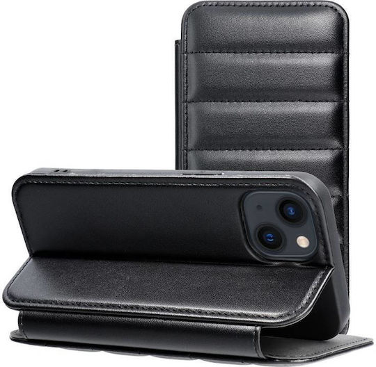 Puffer Book Δερματίνης Μαύρο (iPhone 14)