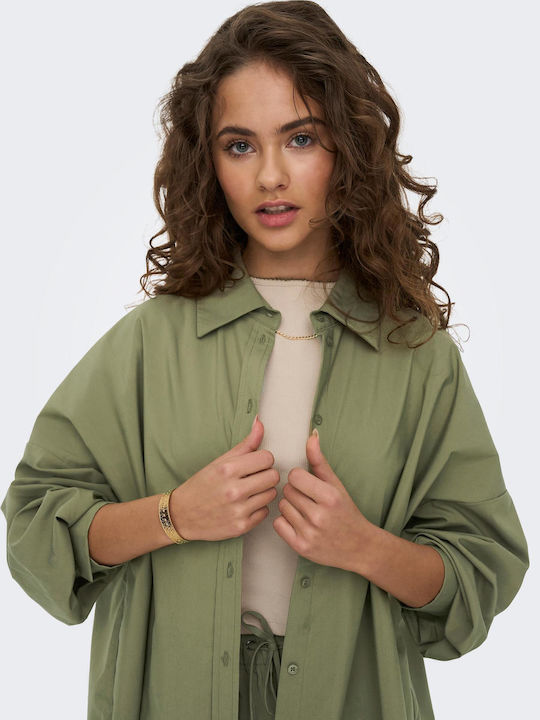 Women's Long Sleeve Shirt Khaki