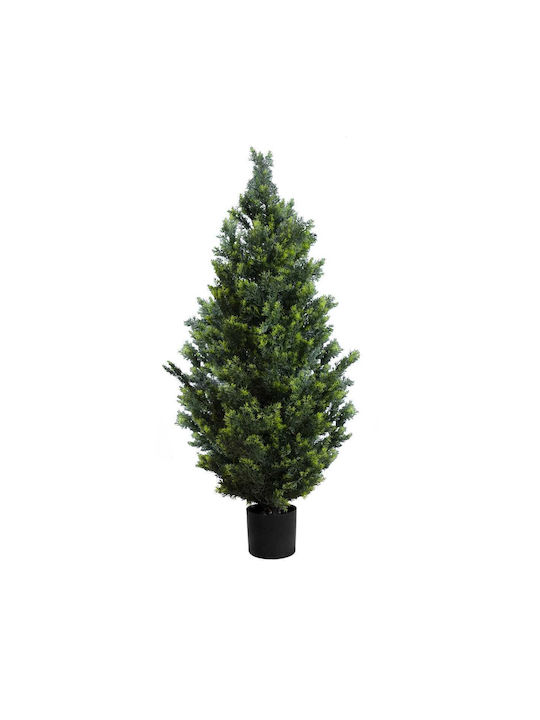 GloboStar Artificial Plant in Pot Cypress Green 120cm with LED 1pcs