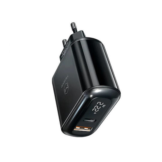 Mcdodo Wireless Charger with USB-A and USB-C Output Ports 20W Power Delivery Black