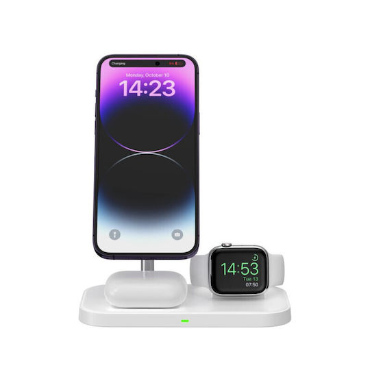 Tech-Protect Încărcător Magsafe și Cablu USB-C Albς (Α22 3in1)