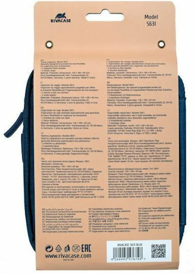 Rivacase 5631 Cable Bag Blue 1pcs