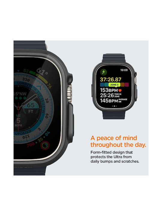 Spigen Thin Fit Plastic Case in Transparent color for Apple Watch Ultra 49mm
