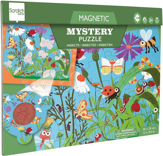 Παιδικό Puzzle Έντομα για 4+ Ετών 30pcs Scratch Europe