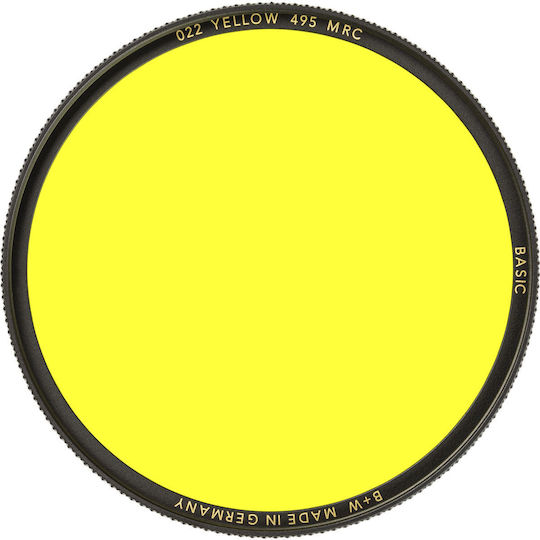 B+W Жълт 495 MRC Basic Филтър CPL с Диаметър 55mm с Покритие MRC (Устойчиво на Надраскване) за Фотообективи