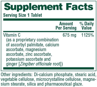 Nature's Plus Esterified Vitamin C Βιταμίνη για Ενίσχυση του Ανοσοποιητικού, τo Δέρμα & Αντιοξειδωτική δράση 675mg 90 ταμπλέτες