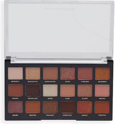 Revolution Beauty Pro Regeneration Eye Shadow Palette in Solid Form Nude Au Naturel 14.4gr