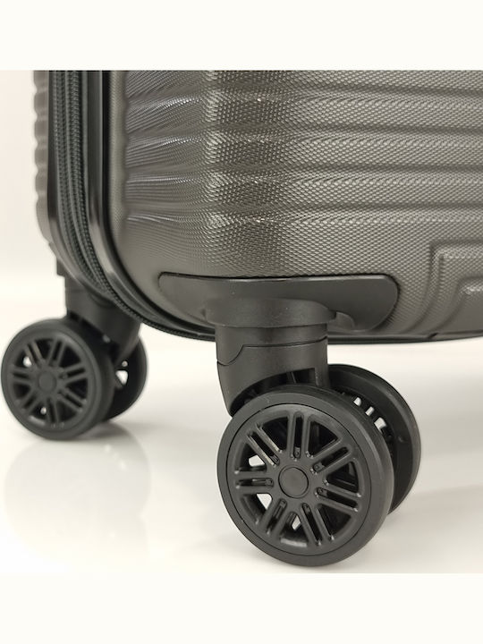 Rain C Cabin Hard Gray Travel Suitcase With 4 Wheels Height 55cm