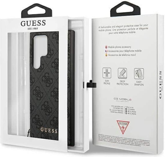 Guess 4G Charms Back Cover Plastic Gray (Galaxy S23 Ultra)